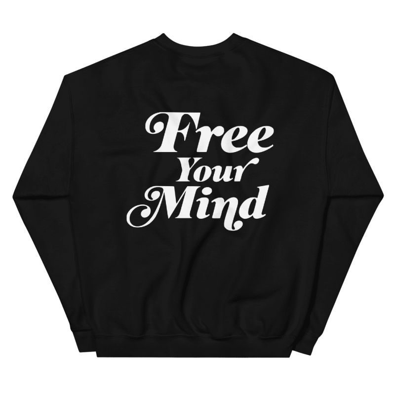 Free Your Mind OG Crew - Black/White