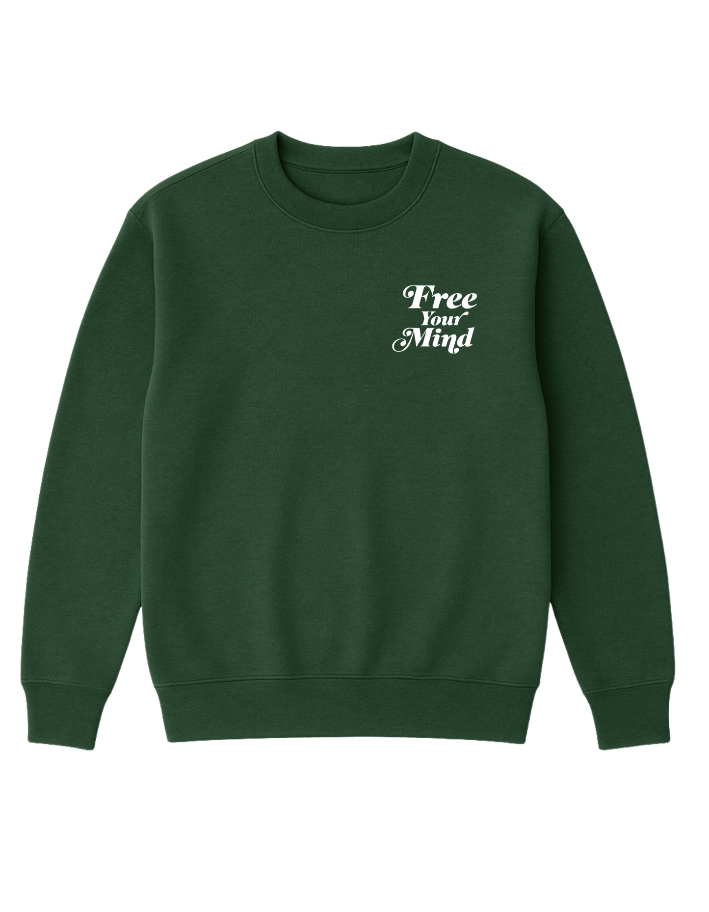 Free Your Mind OG Crew - Forest Green/White