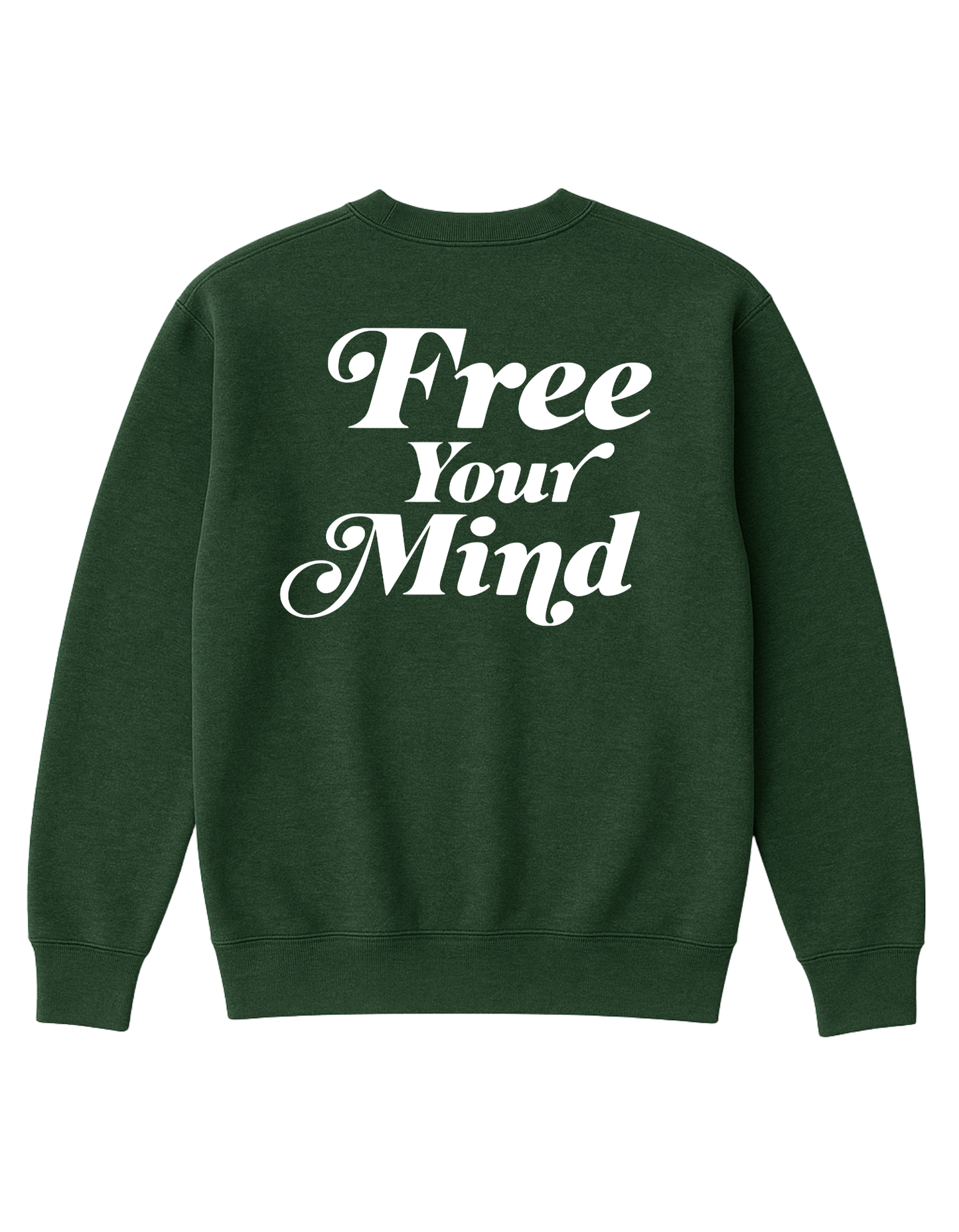 Free Your Mind OG Crew - Forest Green/White