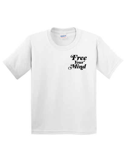 Free Your Mind Logo - White/Black