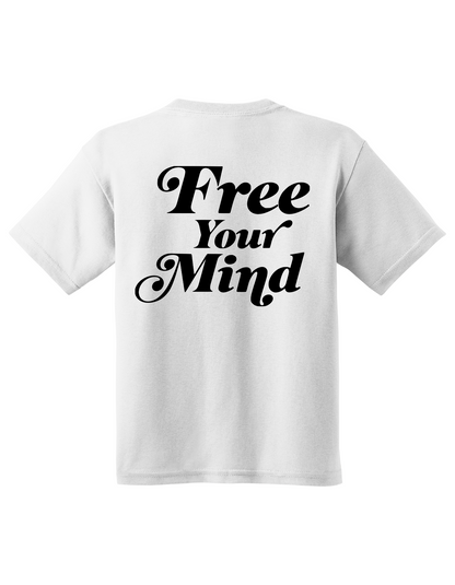 Free Your Mind Logo - White/Black