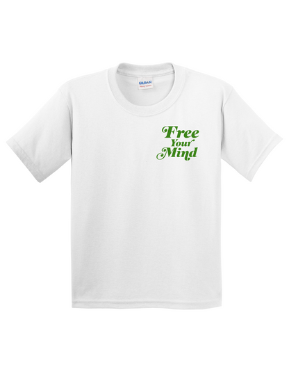 Free Your Mind Logo - White/Green