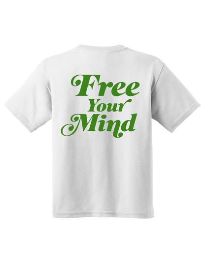 Free Your Mind Logo - White/Green