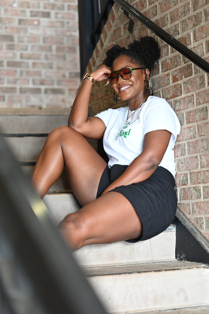 Free Your Mind Logo - White/Green